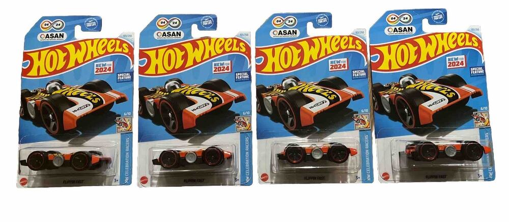New 2024 Hot Wheels Cars HW CELEBRATION RACERS 6/10 Flippin Fast 103/250 Lot